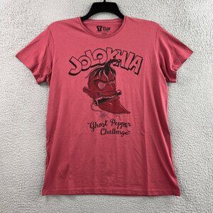 TBar Cotton On T Shirt Mens Large Ghost Pepper Challenge Jolokhia Hot Peppers
